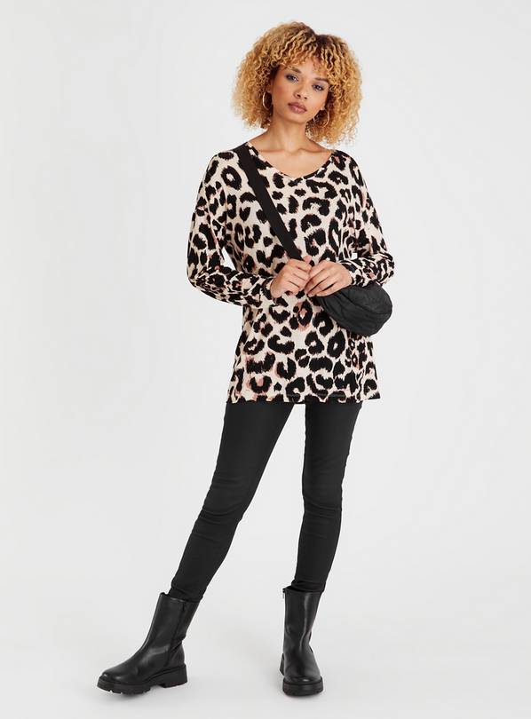 Sainsburys leopard 2025 print jumper